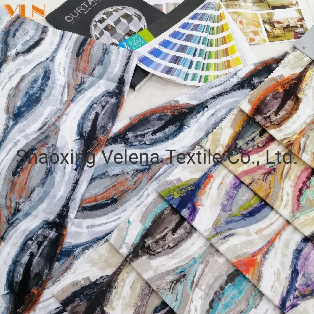 2022 Polyester Holland FDY Velvet Digital Printing Knitting Sofa Fabric Home Textile Upholstery Furniture Dubai Fabric