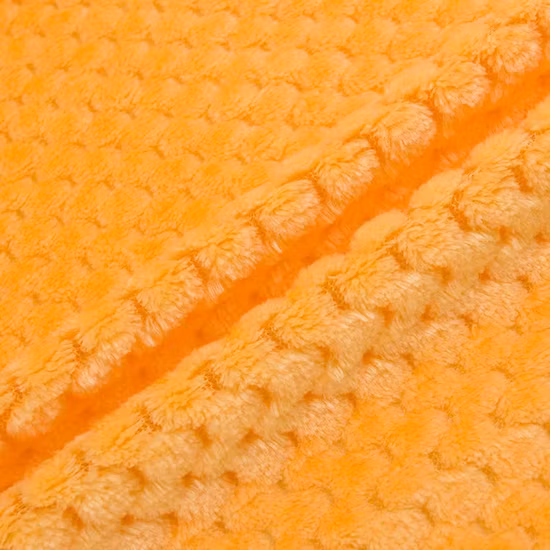 100% Polyester Jacquard Pineapple Plain Double-Side Flannel Fleece for Home Textile